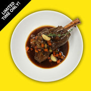 Roasted Lamb Shank a la Matignon