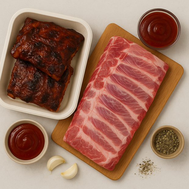 Baby Back Barbequed Spareribs