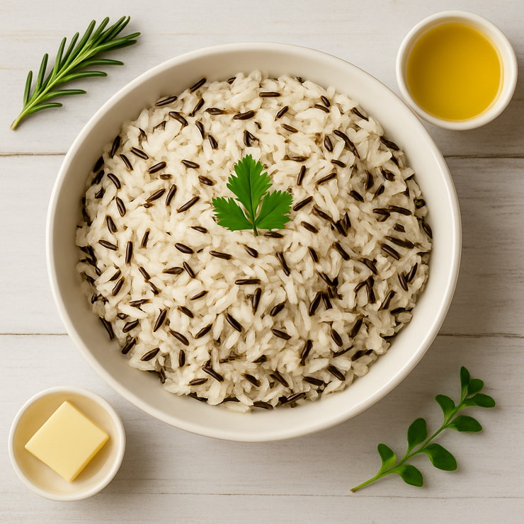 White and Wild Buttered Rice