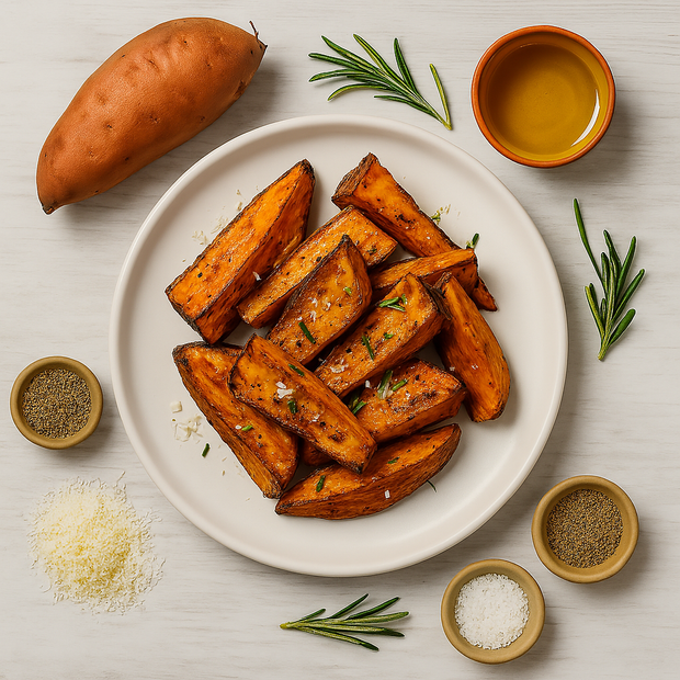Skin on Sweet Potato Wedges