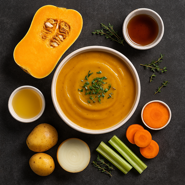 Maple Roast Butternut Squash Soup
